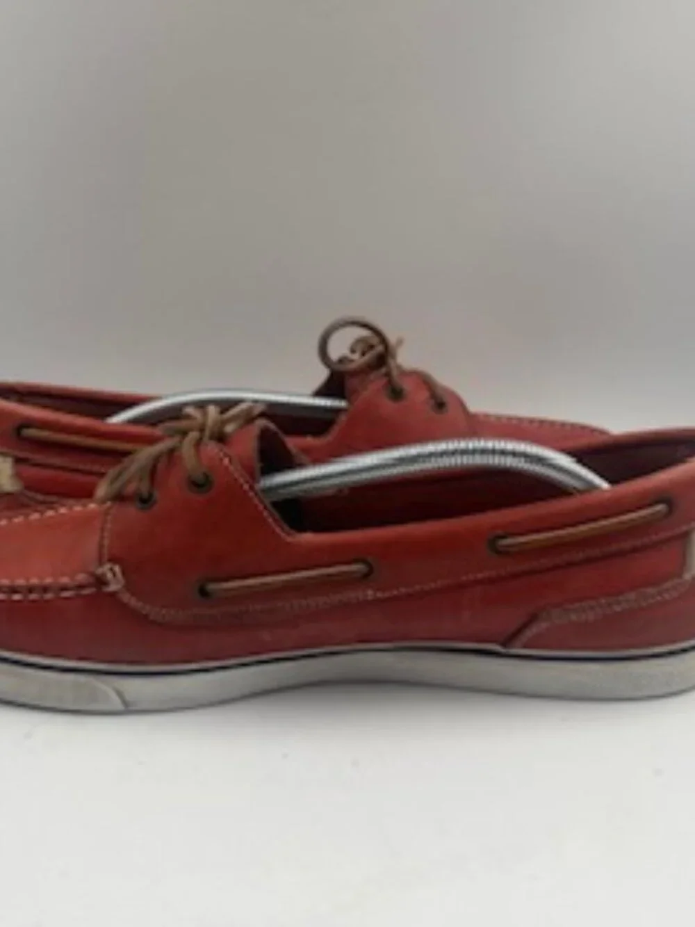 Cole Haan Boat Shoes Men’s size 12 Red Leather Slip On